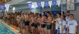 В плавательном бассейне ЮУрГУ 16 марта прошли соревнования по плаванию среди строительных компаний
